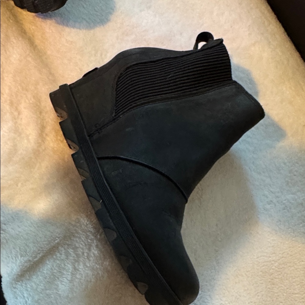 Sorel Black Wedge Boots
